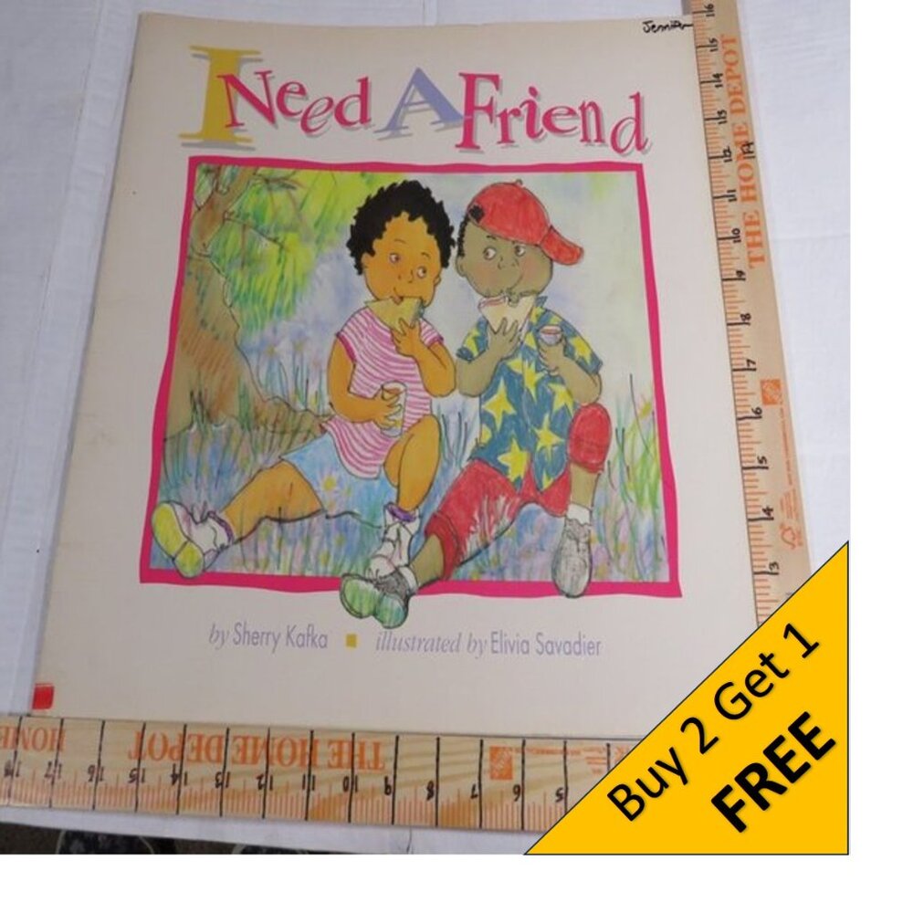 I Need A Friend BIG BOOK (almost 2 feet tall) by Sherry Kafka School Classroom